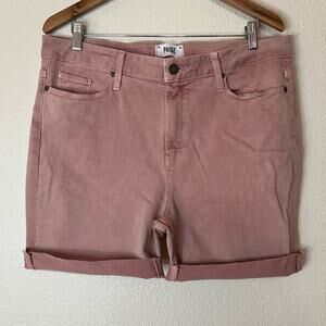 PAIGE jeans pink raw cut shorts 33 plus